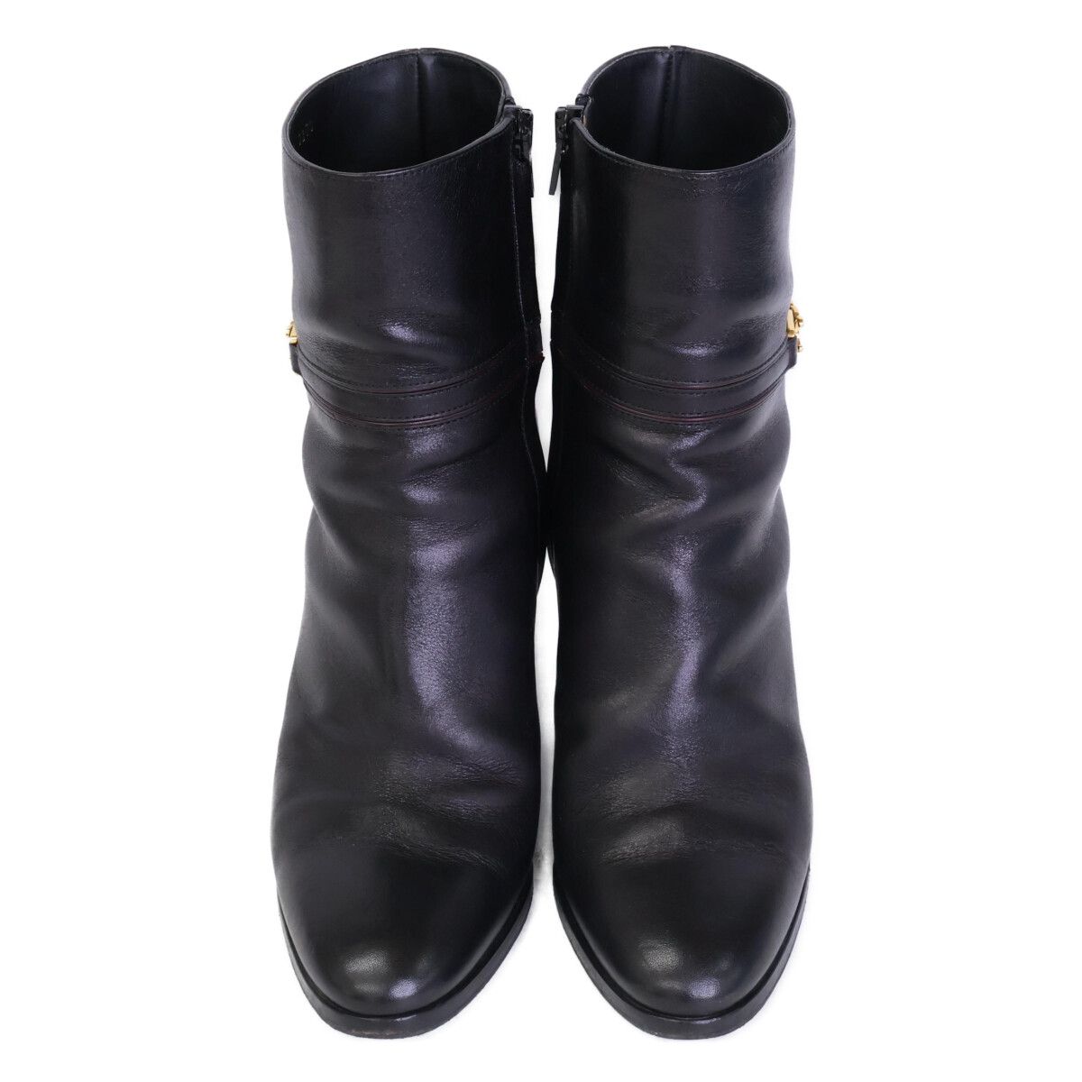 Celine Triomphe Claude Ankle Boots Chunky Heels Short — view 2