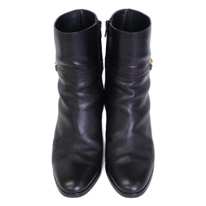 Celine Triomphe Claude Ankle Boots Chunky Heels Short — view 2