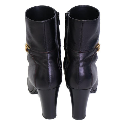 Celine Triomphe Claude Ankle Boots Chunky Heels Short — view 4