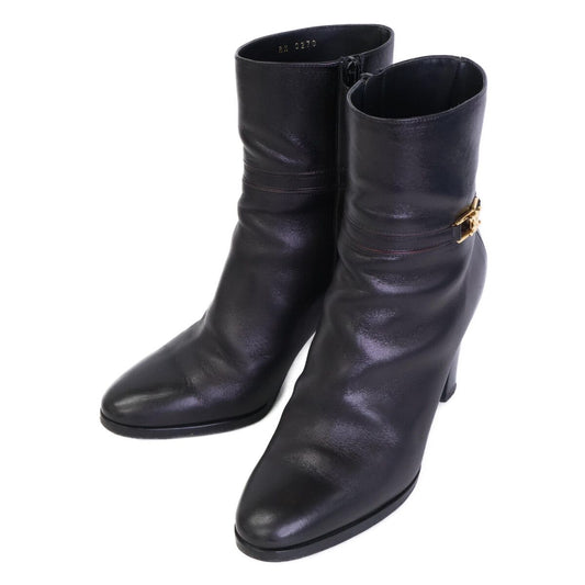 Celine Triomphe Claude Ankle Boots Chunky Heels Short