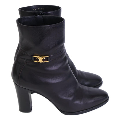 Celine Triomphe Claude Ankle Boots Chunky Heels Short — view 5