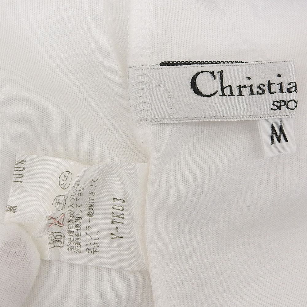 Dior Sports Cotton Short Sleeve T-Shirt Top White — view 5