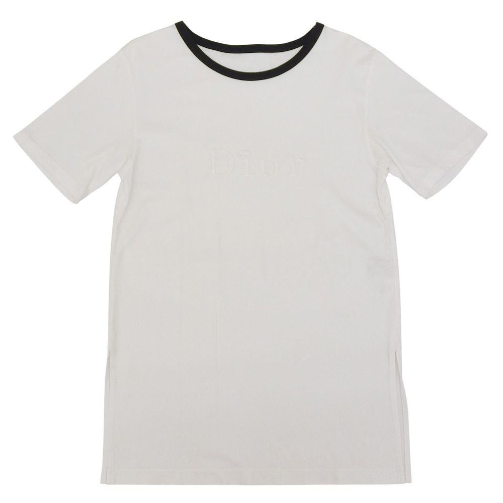 Dior Sports Cotton Short Sleeve T-Shirt Top White