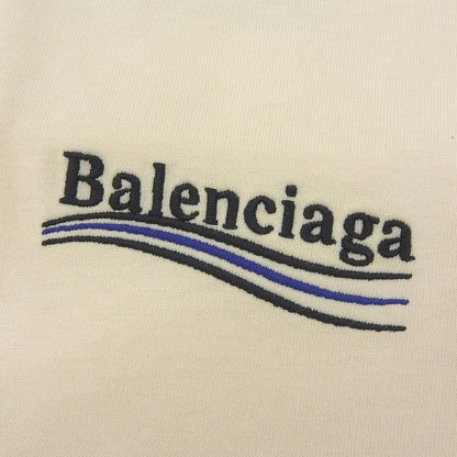 Balenciaga Cotton Campaign Logo T-Shirt Top Yellow — view 6
