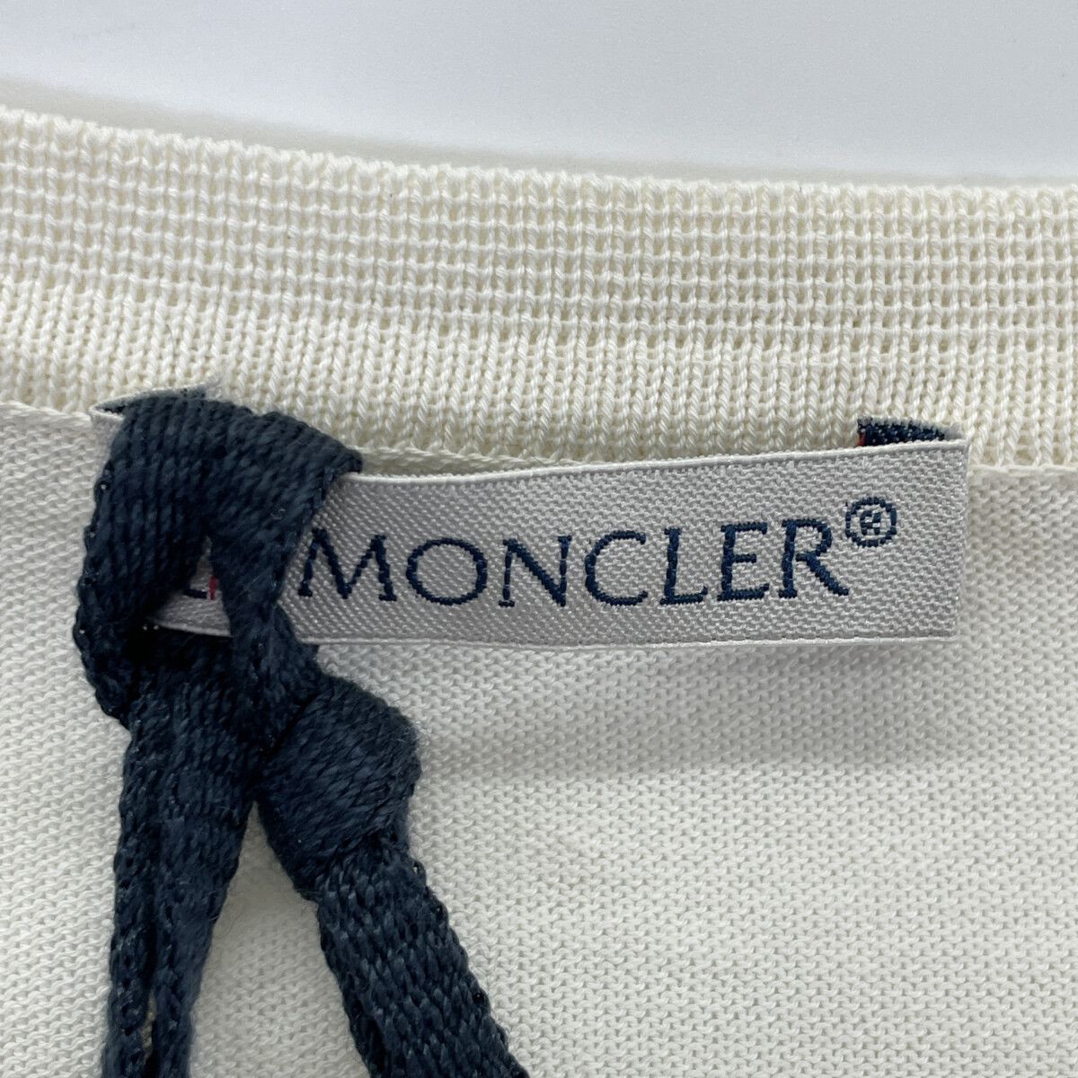 Moncler Beige Maglia Tricot Girocollo Short Sleeve T-Shirt — view 3