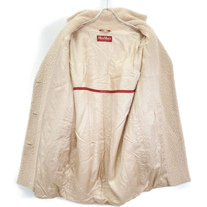 Max Mara Maxmara Studio Pink Alpaca Cowl Jagi Stand Collar Coat 38 — view 3