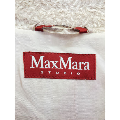 Max Mara Maxmara Studio Pink Alpaca Cowl Jagi Stand Collar Coat 38 — view 4