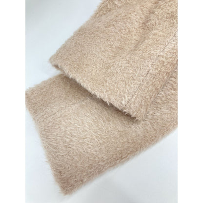 Max Mara Maxmara Studio Pink Alpaca Cowl Jagi Stand Collar Coat 38 — view 8