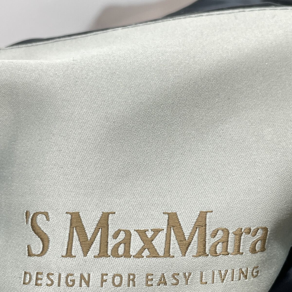 Max Mara S Maxmara Dark Navy Beige Belted Reversible Hooded Down Coat 42 — view 5