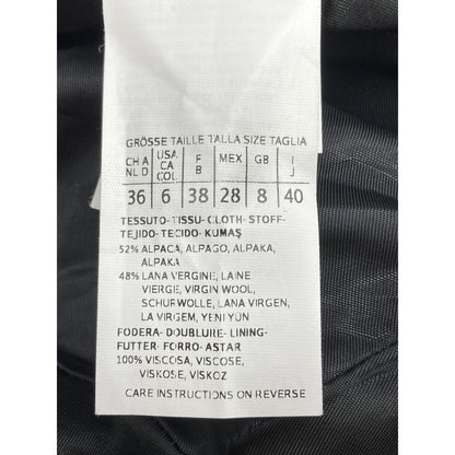 Max Mara Maxmara Studio Gray Alpaca Cowl Jagi Coat 40 — view 5