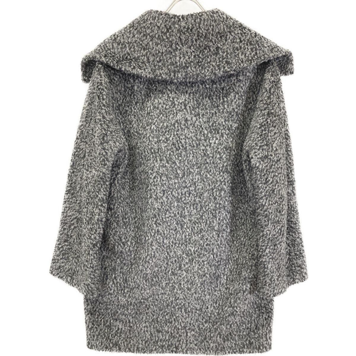 Max Mara Maxmara Studio Gray Alpaca Cowl Jagi Coat 40 — view 2