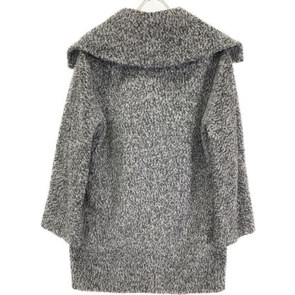 Max Mara Maxmara Studio Gray Alpaca Cowl Jagi Coat 40 — view 2