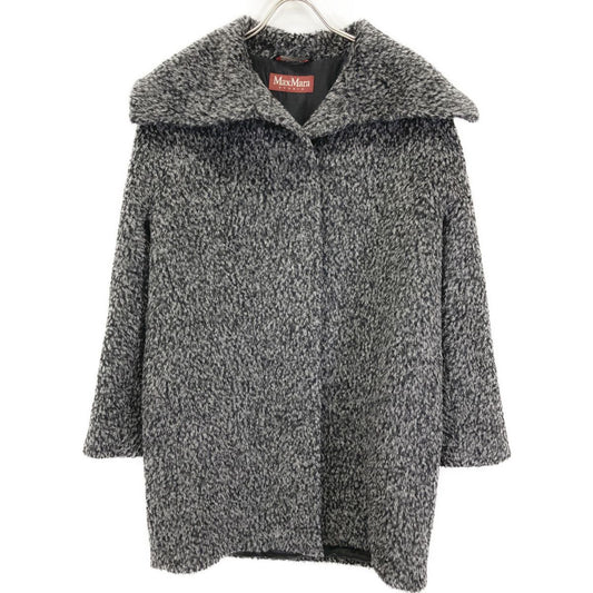 Max Mara Maxmara Studio Gray Alpaca Cowl Jagi Coat 40