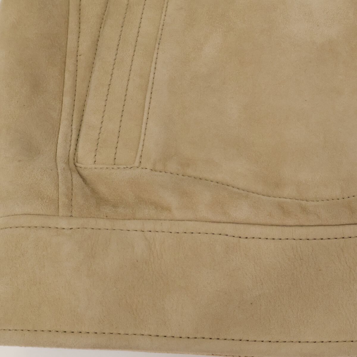 Brunello Cucinelli Suede Inner Boa Zip Up Jacket — view 8