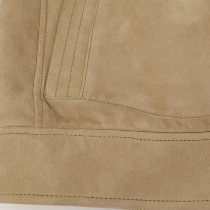 Brunello Cucinelli Suede Inner Boa Zip Up Jacket — view 8