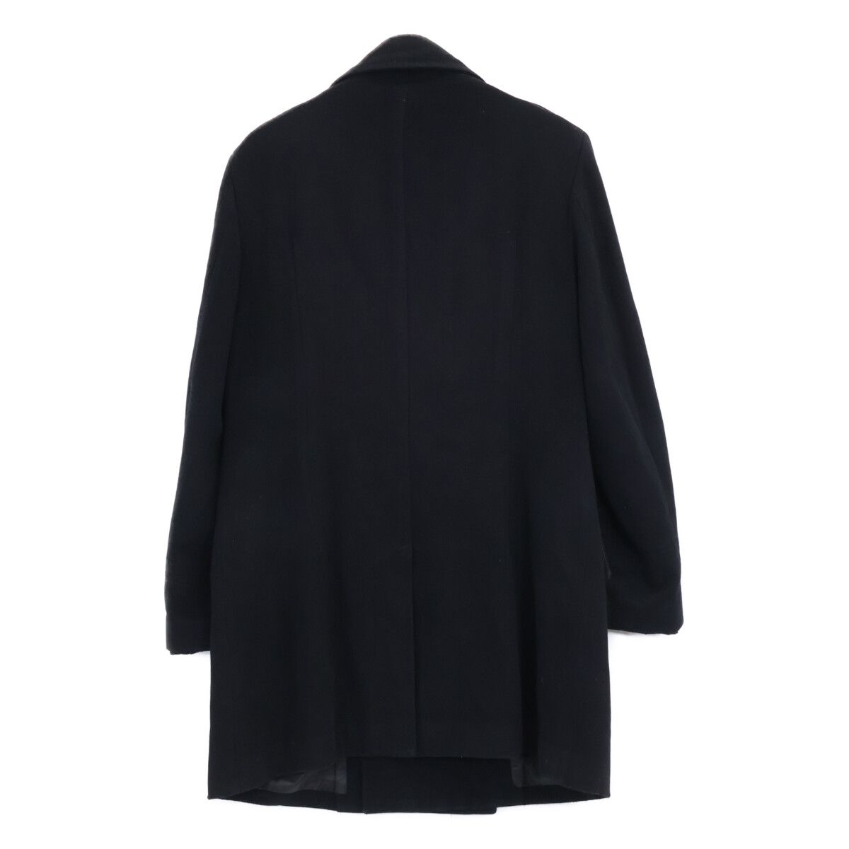 Dolce & Gabbana Black Wool Nylon Peacoat 54 Coat — view 2