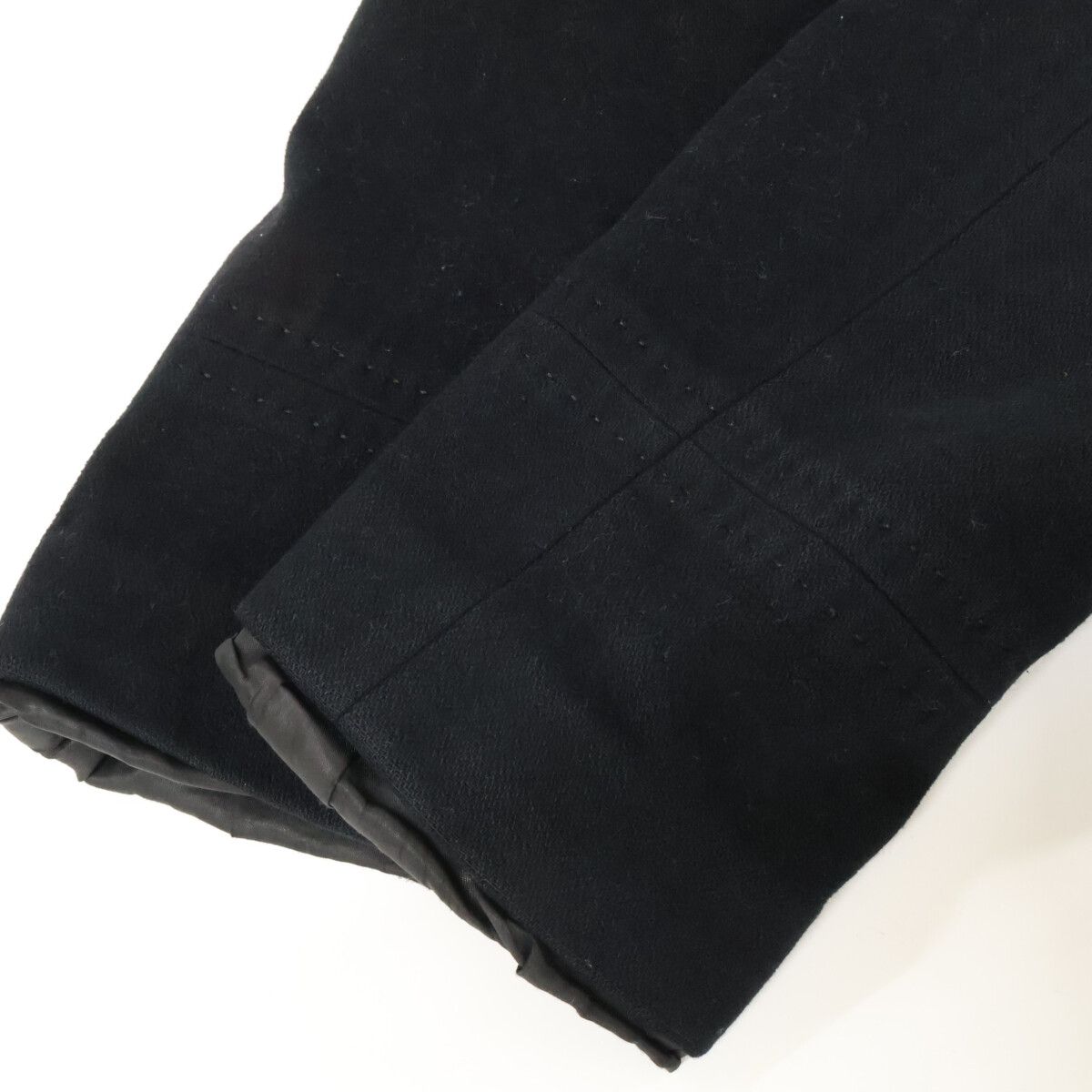 Dolce & Gabbana Black Wool Nylon Peacoat 54 Coat — view 9
