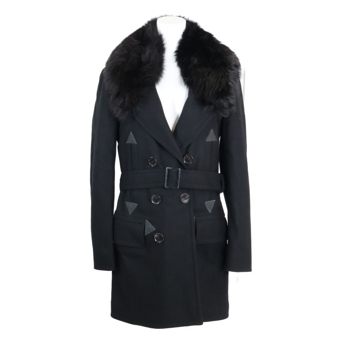 Louis Vuitton Long Coat 44 with Wool