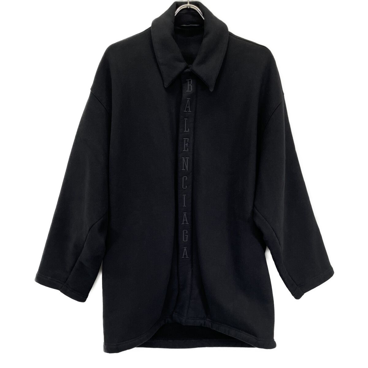 Balenciaga Black Basketball Cocoon Shirt Jacket XS