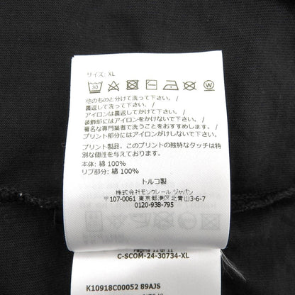 Moncler Cotton Chest Logo T-Shirt Top Black XL SS XL — view 4