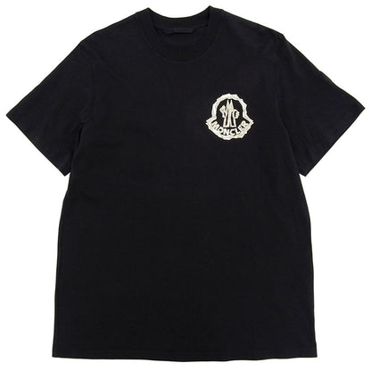 Moncler Cotton Chest Logo T-Shirt Top Black XL SS XL