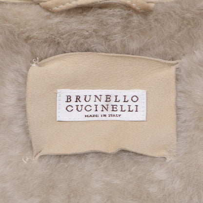 Brunello Cucinelli Arm Cashmere Contrast Double Zip Up Shearling XXS Jacket — view 5