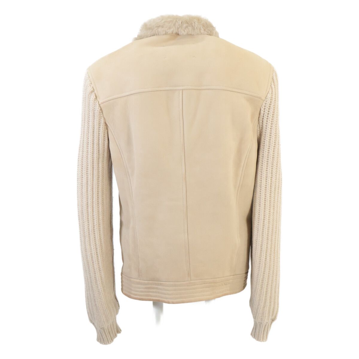 Brunello Cucinelli Arm Cashmere Contrast Double Zip Up Shearling XXS Jacket — view 3