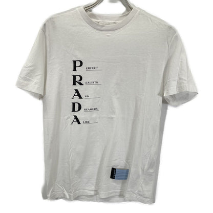 Prada White Acronyms Print T-Shirt — view 2