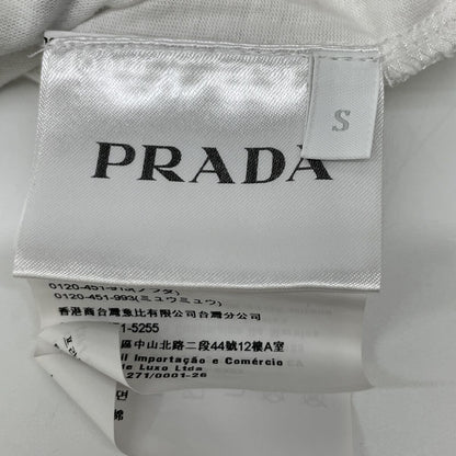 Prada White Acronyms Print T-Shirt — view 5