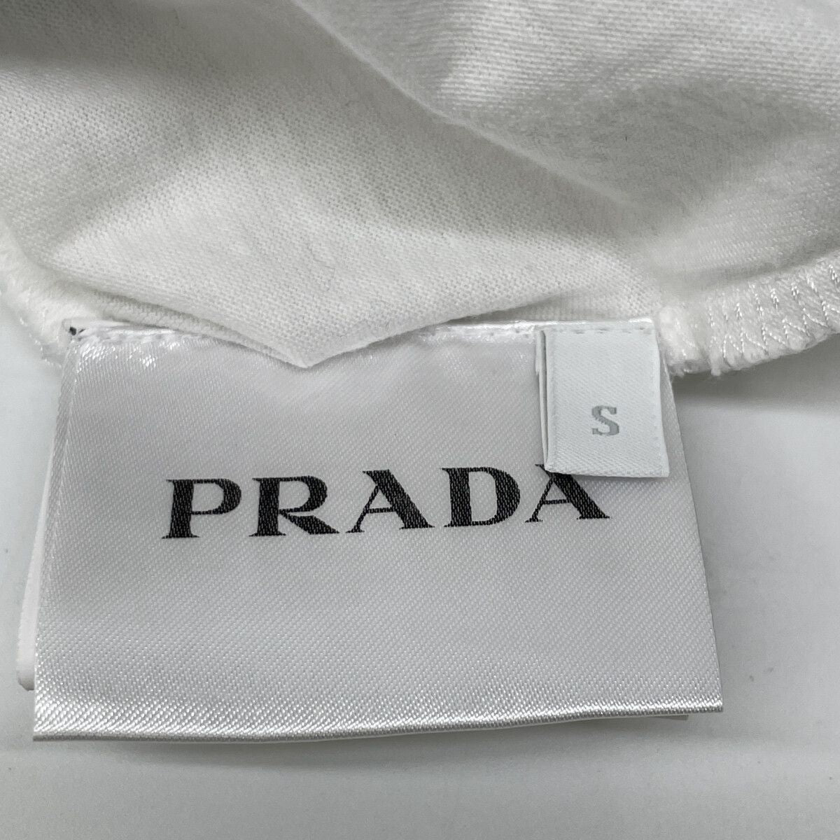 Prada White Acronyms Print T-Shirt — view 4