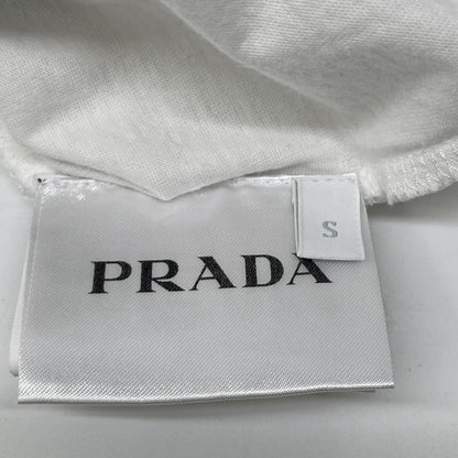 Prada White Acronyms Print T-Shirt — view 4