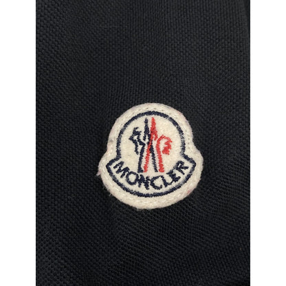 Moncler Black Half Zip Polo — view 7
