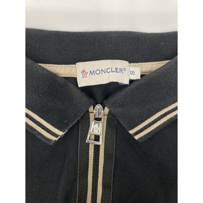 Moncler Black Half Zip Polo — view 6