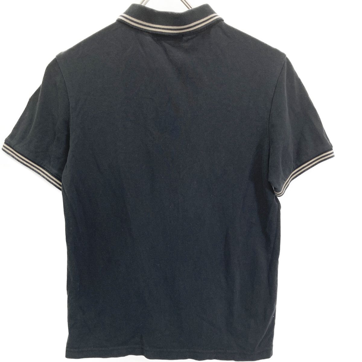 Moncler Black Half Zip Polo — view 2