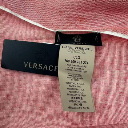 Versace Scarf Shawl Fringe Pink — view 5