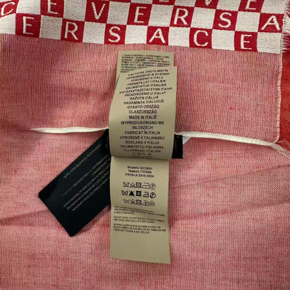 Versace Scarf Shawl Fringe Pink — view 7