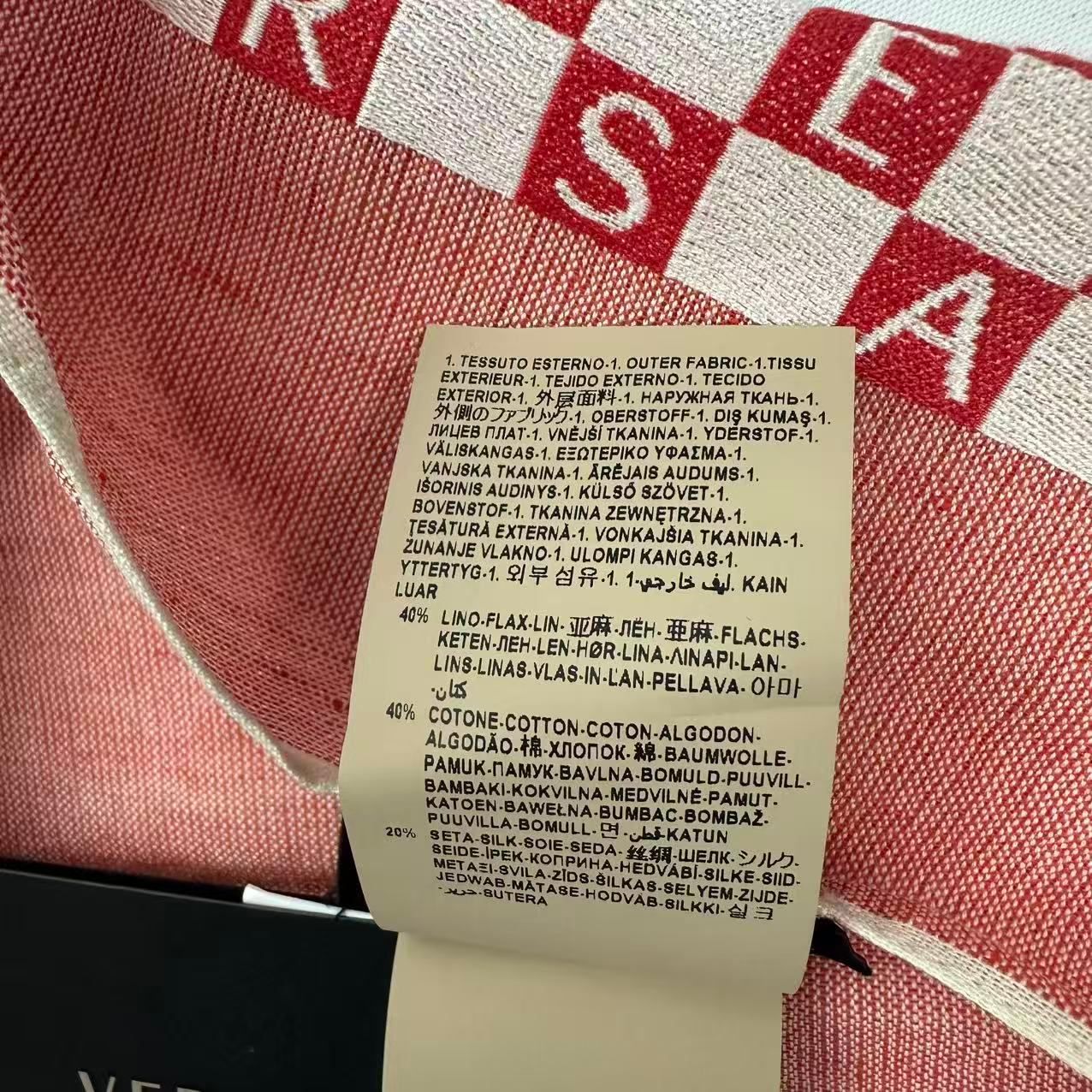Versace Scarf Shawl Fringe Pink — view 6