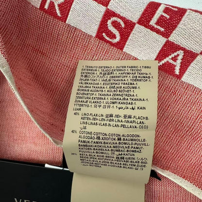 Versace Scarf Shawl Fringe Pink — view 6