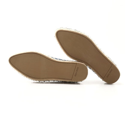 Miu Miu Sneakers 37 Espadrille Bijuu Denim Platform — view 7