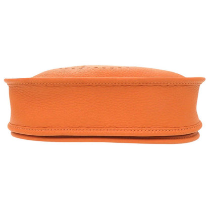 Hermes Evelyne 23 Taurillon Clemence Orange Silver Shoulder — view 4