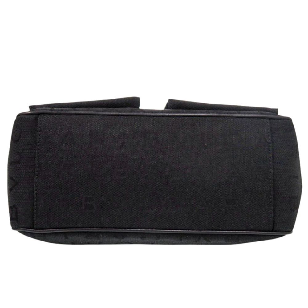 Bvlgari Logo Mania Canvas Black Shoulder — view 5