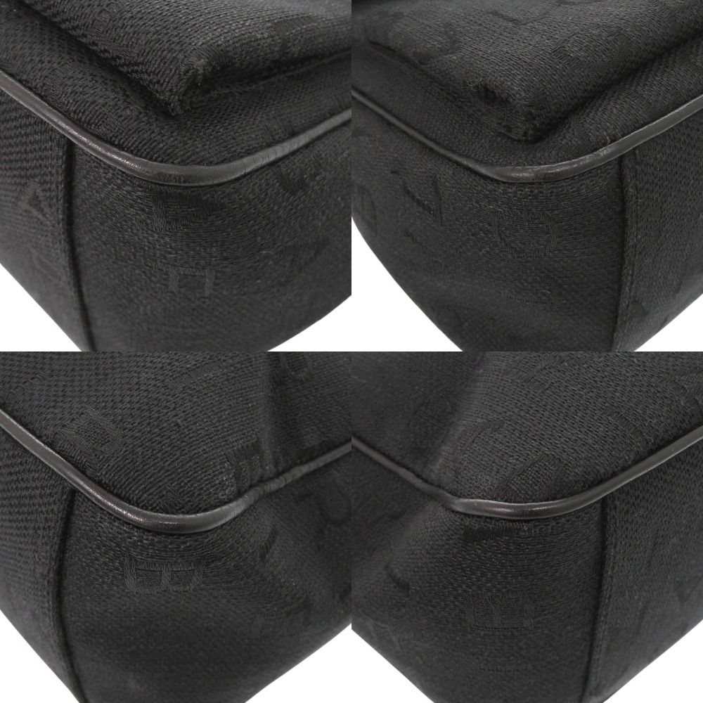 Bvlgari Logo Mania Canvas Black Shoulder — view 4