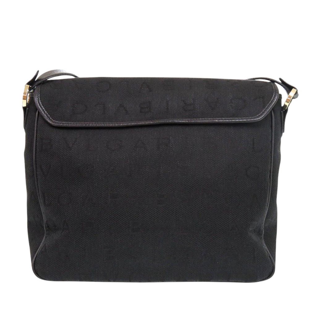 Bvlgari Logo Mania Canvas Black Shoulder — view 3