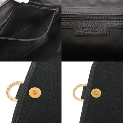 Bvlgari Logo Mania Canvas Black Shoulder — view 9