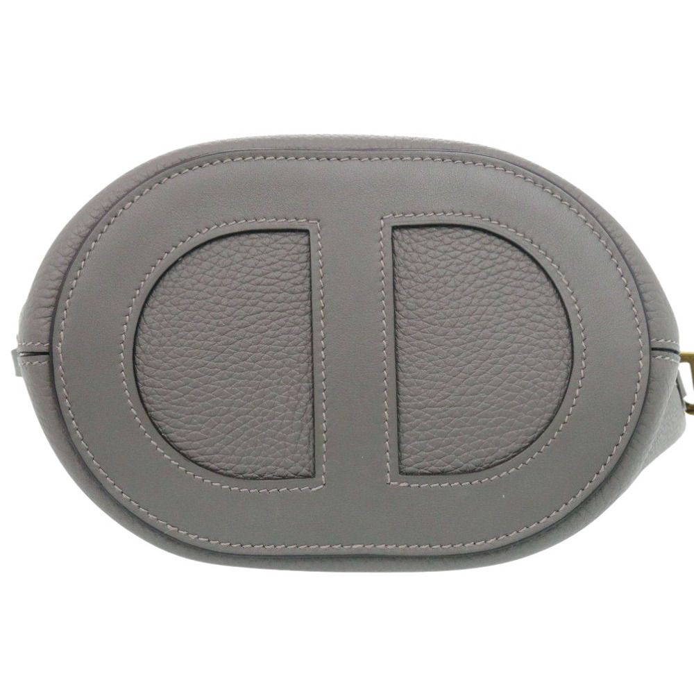 Hermes in the Loop Taurillon Clemence Swift Grime Gold Handbag — view 4