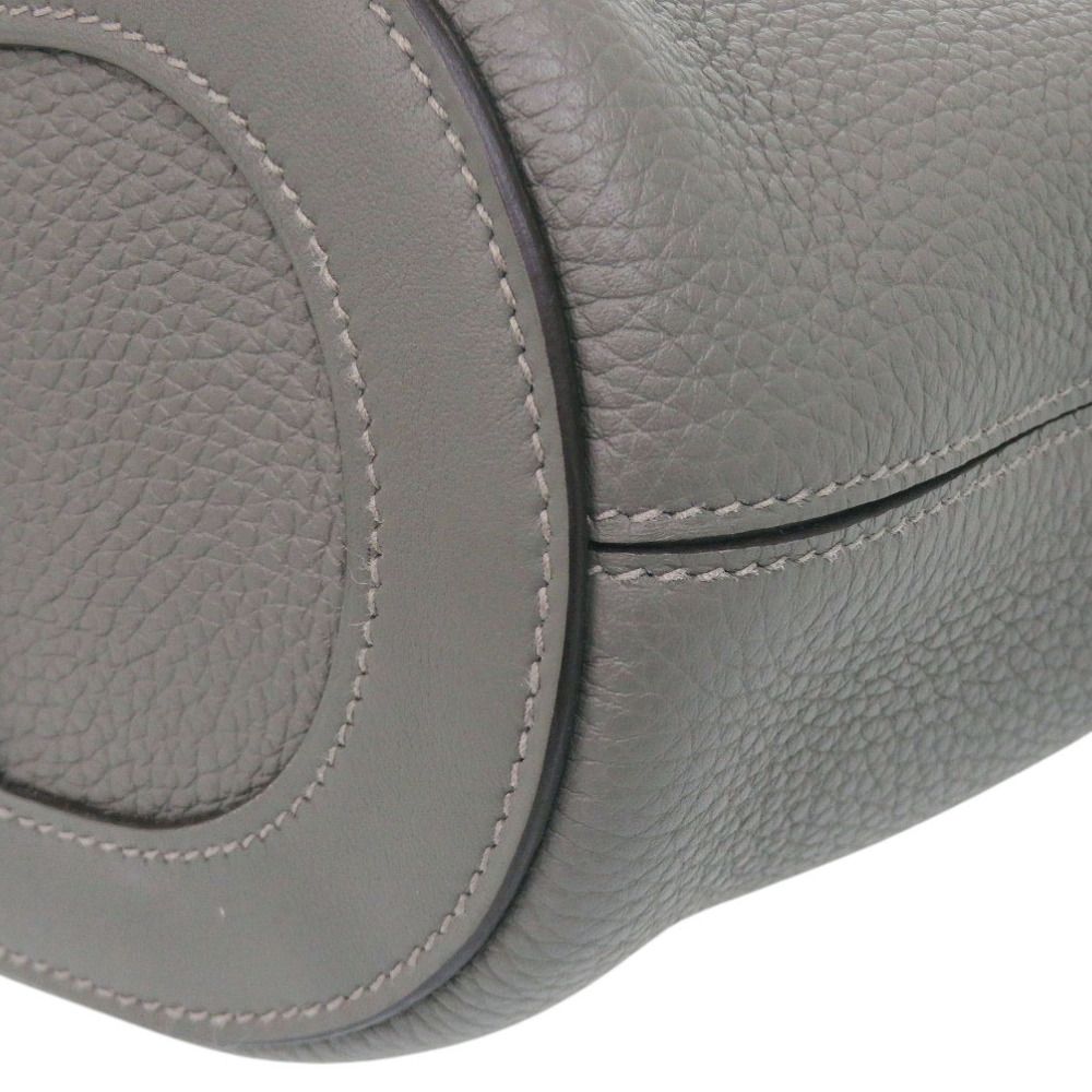 Hermes in the Loop Taurillon Clemence Swift Grime Gold Handbag — view 5