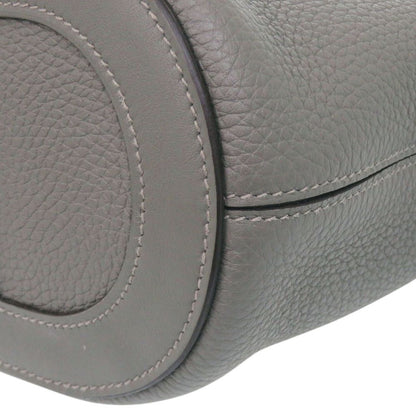 Hermes in the Loop Taurillon Clemence Swift Grime Gold Handbag — view 5