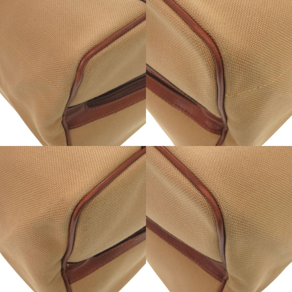 Saint Laurent Yves Vintage Logo Canvas Leather Brown Boston — view 3