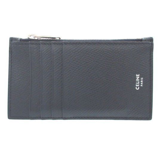Celine Compact Zip Card Holder Leather Navy Fragment Case