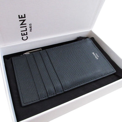 Celine Compact Zip Card Holder Leather Navy Fragment Case — view 2